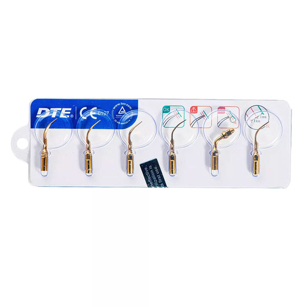 Woodpecker Dental Ultrasonic Scalers Piezo Tips Set for DTE D5 LED Handpiece 6pcs/Set