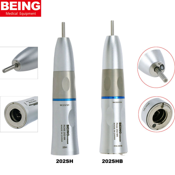 BEING Dental Low Speed Handpiece Implant Surgical Straight 202SH No light 202SHB 1:1 Fiber optic Fit Compatible KaVo NSK