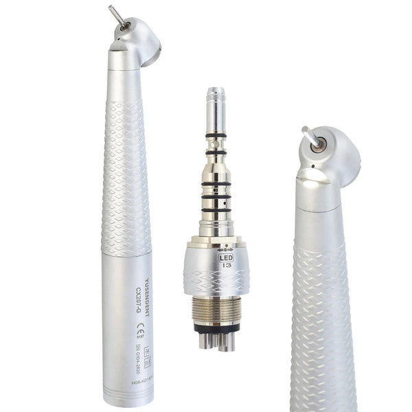 COXO Dental 45° Angle Surgical Handpiece CX207-KD1-SP fit Compatible Fiber Optic KaVo 6Hole LED Coupler MULTIflex