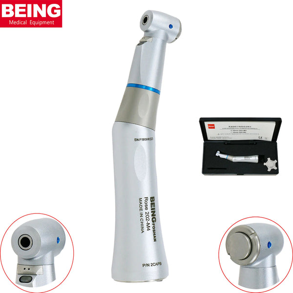 BEING Dental Intra Head Inner Water Spray Pipe Fiber Optic Contra Angle Low Speed Handpiece ROSE 202CAP-B fit Compatible KAVO