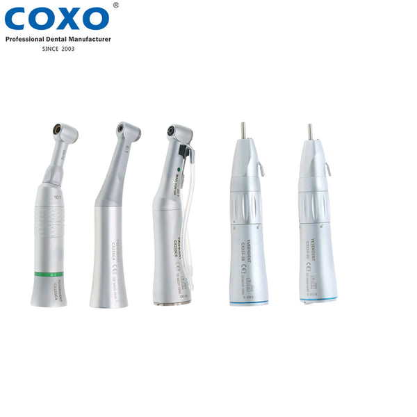 COXO Dental ISO E type High/Low Speed Contra Angle Straight Nose Cone Electric 1:1 6:1 10:1 20:1 Handpiece