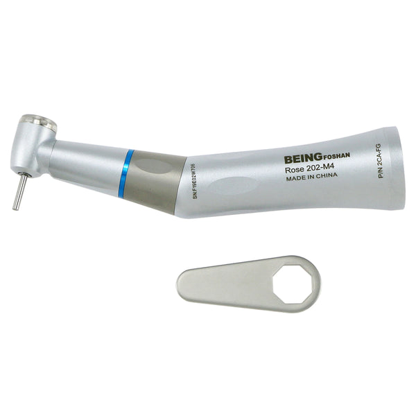 BEING Dental Low Speed Contra Angle Handpiece Intra Head Push Button ISO E Type Inner Water Handpiece 1:1 202CAP-FG Fit Kavo