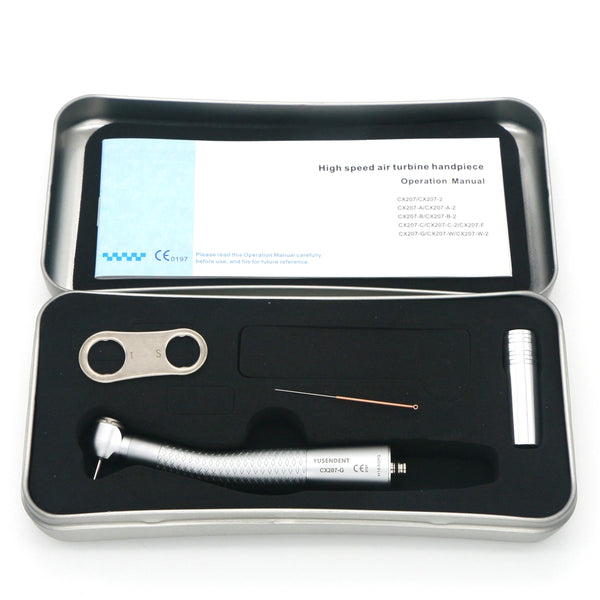 COXO Dental Fiber Optic LED High Speed Handpiece CX207-GK-SP CX207-GN-SP Fit Kavo NSK LED Coupler 6Holes