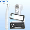 COXO Fiber Optic LED High Speed Handpiece 3 Way Spray 3 Air Dental Turbine Compatible WH Roto Quick Couple