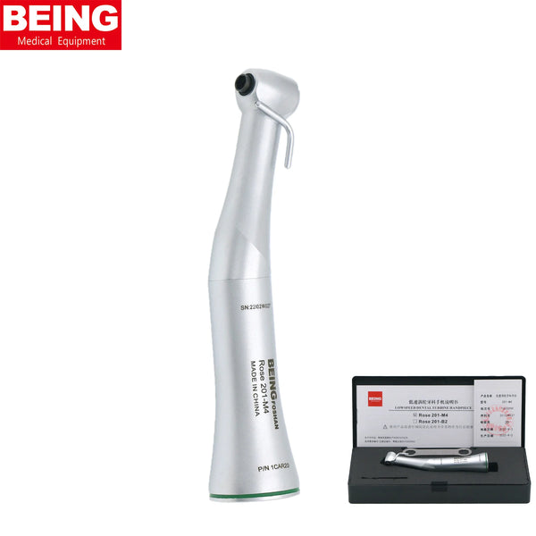BEING Dental Implant Contra Angle 20:1 Low Speed Handpiece Single Spray 201CAR20 for Compatible Surgical Burs and Cutters