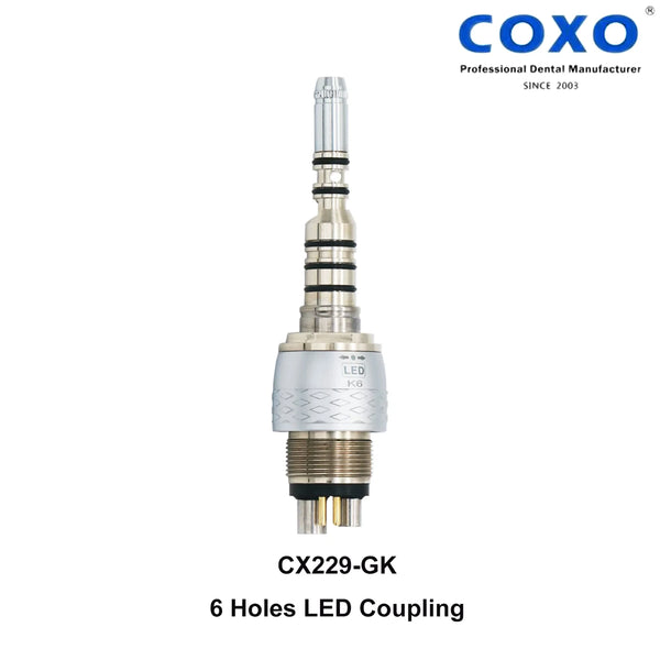 COXO BEING Dental LED Coupling fit Compatible KaVo NSK High Speed Turbine Handpiece 4/6Hole