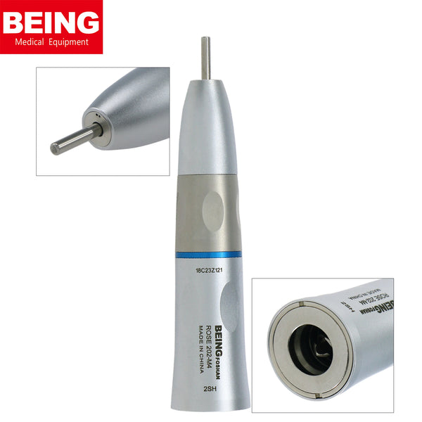 BEING Dental Low Speed Straight Handpiece Cone Nose 1:1 Direct Drive Inner Water ISO E Type 202SH Fit KAVO NSK Sirona